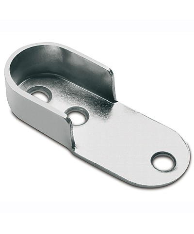 Ferramenta1.com | Reggitubo laterale ovale acciaio cromato - PZ 50