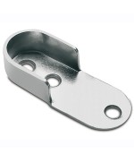 Ferramenta1.com | Reggitubo laterale ovale acciaio cromato - PZ 50