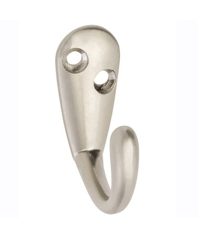 Ferramenta1.com | Gancio wz malag c0-02 17,5x44 mm satinato - PZ 50