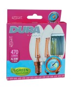 Ferramenta1.com | Led candela 4,5w e14   470 lm 2700k calda 3 pz - CF 10