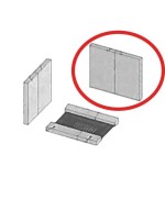 Ferramenta1.com | Coppia refrattario posteriore per stufa kir - CP 1