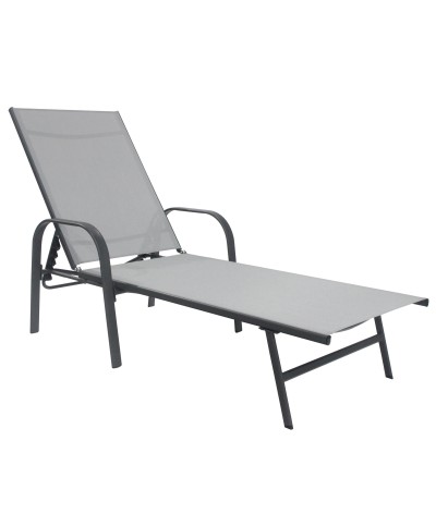 Ferramenta1.com | Lettino in acciaio hawaii jyb3001fn1 textilene grig - PZ 1