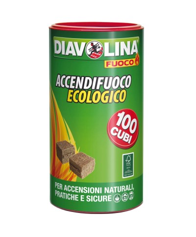 Ferramenta1.com | Accendifuoco 100 cubi diavolina ecologico 15317 - PZ 6