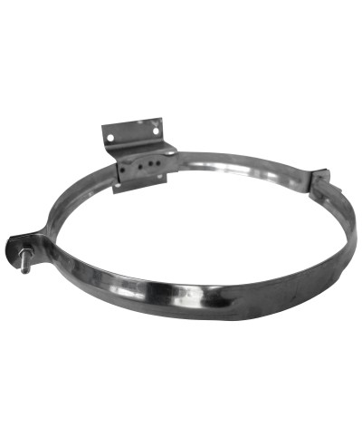 Ferramenta1.com | Collare inox c/staffa p/tubo stufa 25cm eco - PZ 1