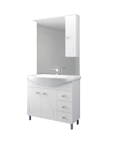Ferramenta1.com | Mobile bagno eva 105 completo bianco - PZ 1