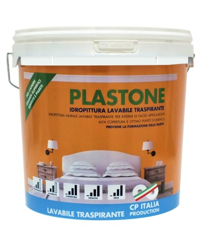 Ferramenta1.com | Idropittura lavabile plastone  5 l - PZ 1