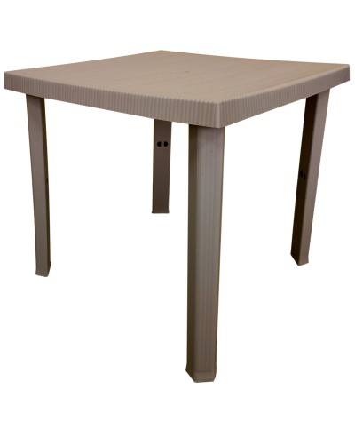 Ferramenta1.com | Tavolo resina figaro 80x80xh72 cm tortora - PZ 1