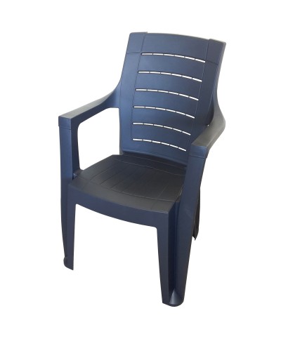 Ferramenta1.com | Poltrona resina cleopatra c/braccioli antracite - PZ 1