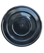 Ferramenta1.com | Rosone per tubo di stufa d 10 cm nero - PZ 1