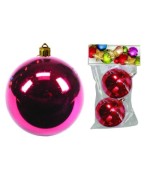 Ferramenta1.com | Sfere lisce e glitterate colore rosso  - PZ 1