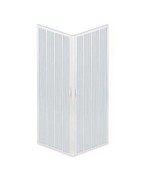 Ferramenta1.com | Box doccia 'luna' ad angolo 2 porte estensibile in pvc - PZ 1