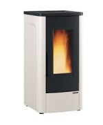 Ferramenta1.com | Stufa pellet canaliz 10 kw dahiana plus 5.0 avorio - PZ 1