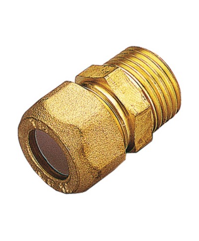 RACCORDO OTTONE DIRITTO BICONO MASCHIO GAS 14X1/2