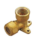 GOMITO OTTONE FLANGIATO BICONO F/GAS 14X1/2