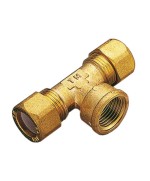 TEE OTTONE DUE BICONI - FEMMINA GAS 14X1/2