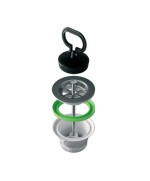 PILETTA P/LAVELLO INOX D 70 MM  1.1/2**