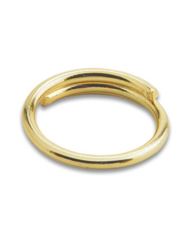 ANELLO P/CATENA A PERLINE OTTONE LUCIDO D 14 MM