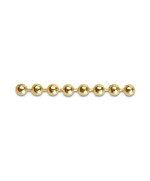 CATENA A PERLINE OTTONE LUCIDO D 3,5 MM