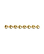 CATENA A PERLINE OTTONE LUCIDO D 4,0 MM
