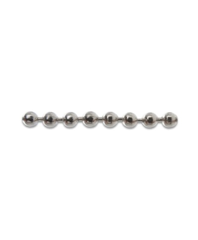 CATENA A PERLINE OTTONE NICHELATO D 3,5 MM