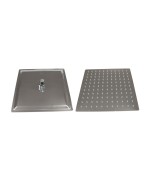 SOFFIONE DOCCIA INOX QUADRO 200X200 MM