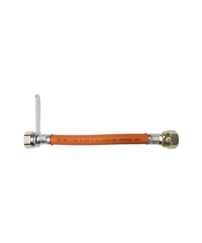 FLESSIBILE P/CENTRALINE GOMMA  70CM FEM/FEM 1/2 GAS
