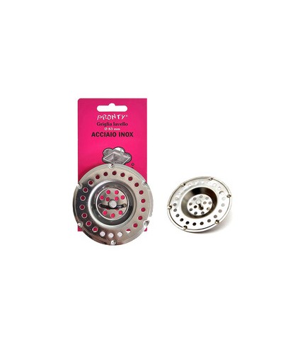 GRIGLIA P/LAVELLO C/POMELLO P/PILETTA INOX BL 1 PZ