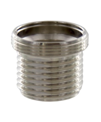 RACCORDO OTTONE CROMATO FILETTATO 24X1 MAS 1/2 MAS