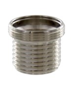 RACCORDO OTTONE CROMATO FILETTATO 24X1 MAS 1/2 MAS