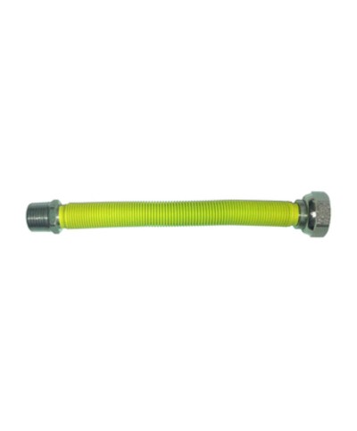 RACCORDO INOX ESTENS GAS 3/4 MAS/FEM 200-400 GIALLO