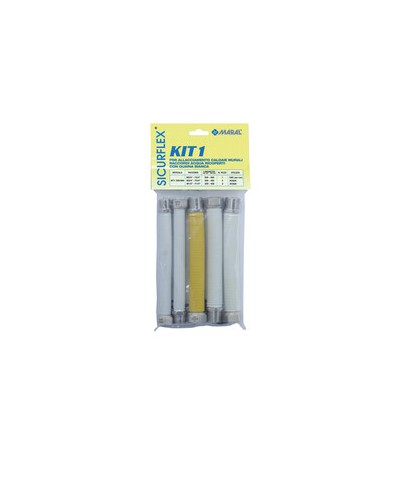 SET 5 RACCORDI INOX ESTENSIBILI 3/4 GAS  P/CALDAIA