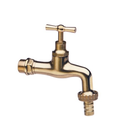 PL RUBINETTO OTTONE LUCIDO C/PORTAGOM D 1/2