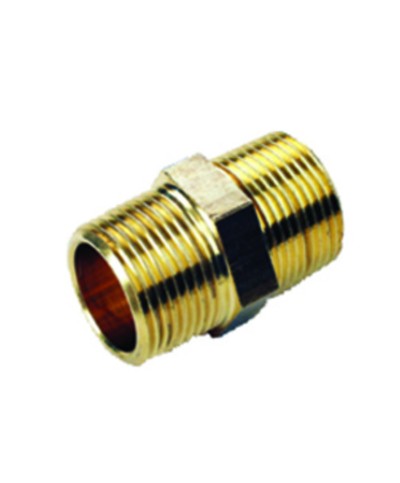 IDRAULICA-VITE DOPPIA 280 OTTONE GIALLO D 3/8 NIPPLO