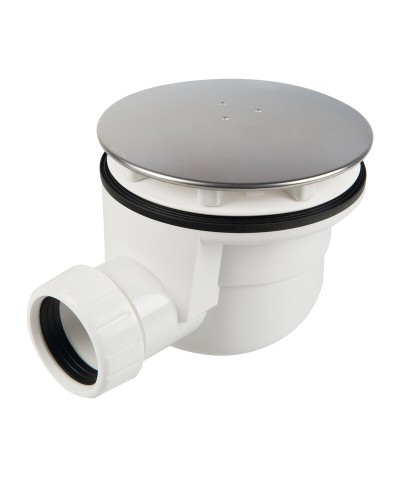 PILETTA SIFOIDE DOCCIA D 90MM COPERCHIO INOX 120MM